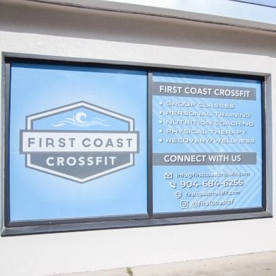 windows at First Coast Crossfit